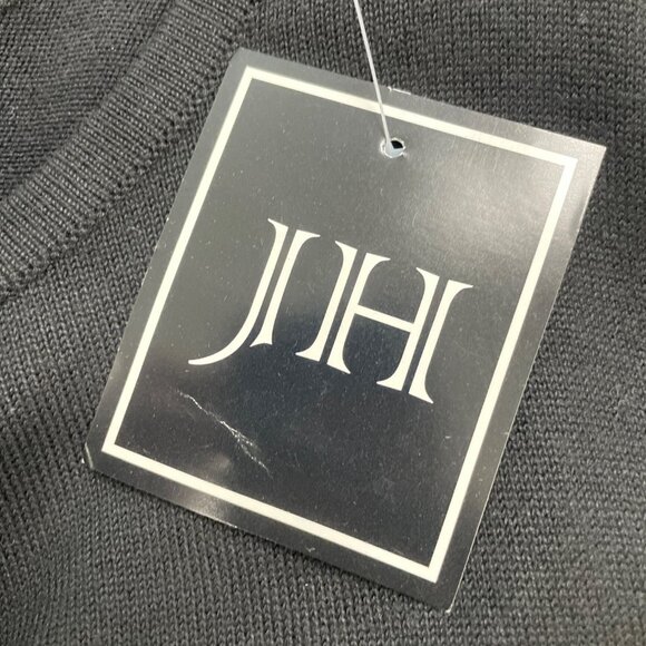 JH Women's Black Striped Hem A-Line Dress 3/4 Sleeve Sz XL - New - Picture 9 of 11